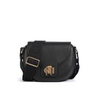 Furla Lotus Mini Umhängetasche schwarz, Leder, Damen