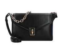 Furla Meridiana Schultertasche Leder 28 cm schwarz