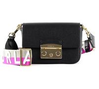 Furla Metropolis Mini Bag Umhängetasche Leder 16 cm nero-marmo violet