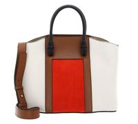 FURLA Miastella Tote Bag L Tangerine + Perla e + Cognac h