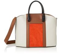 Furla Miastella Tote Bag L Tangerine + Perla e + Cognac h