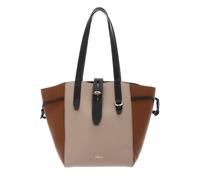FURLA Net Tote Bag M Greige + Cognac h + Nero