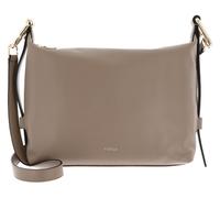 FURLA Vitello Claris Lux Tonie Hobo Bag M Greige