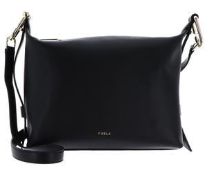 FURLA Vitello Claris Lux Tonie Hobo Bag M Nero
