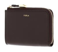 Furla Leder Kartenhalter Vitello Night Goccia Card Case Espresso Dunkelbraun