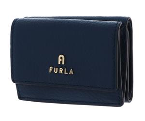 FURLA Vitello St. Eracle Compact Wallet S Blu Jay
