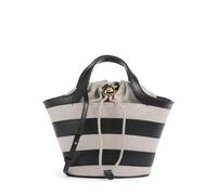 Furla Vortice Mini Umhängetasche beige/schwarz, Canvas, Damen
