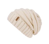 FURTALK Gestrickte Winter Slouchy Beanie Mütze Oversized Unisex Crochet Cable Ski Cap Baggy Slouch Hüte für Frauen Männer, Beige, Einheitsgröße