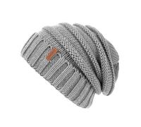 FURTALK Gestrickte Winter Slouchy Beanie Mütze Oversized Unisex Crochet Cable Ski Cap Baggy Slouch Hüte für Frauen Männer, Grau, Einheitsgröße