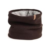 FURTALK Winter Halswärmer Halstuch Ski Loop Schal für Herren Damen Schlauchtuch Dick Warm Halsschlauch Fleece Winddicht Loopschal Braun