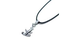 FUSHENGTER Halskette Herren Pulloverkette Damen Anhänger Frauen Männer Bohemia Hammerhai-Halskette, Handgefertigt, Geflochtenes Seil, Tiere, Anhänger, Halskette, Verstellbar, Für Männer U