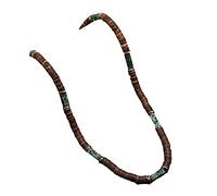 FUSHENGTER Halskette Herren Pulloverkette Damen Anhänger Frauen Männer Boho Holz Kurze Halskette Luxus Kaiser Stein Zubehör Halskette Für Männer Dunkelblau