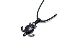 FUSHENGTER Halskette Herren Pulloverkette Damen Anhänger Frauen Männer Ozean Leben Schildkröte Halskette Böhmen Männer Tiere Anhänger Halskette Umweltschutz Frauen Einfaches Geschenk Schw