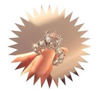 FUSHENGTER Ringe Damen Ring Für Damen Frauen Finger Herren Geschenk Damen-Zirkon-Ring 6