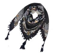 FUSHENGTER Schal Mütze Damen Halstuch Herren Schals Poncho Boho-Taschentücher, Baumwolle, Quadratisch, Groß, Groß, Strand, Böhmischer Schal, Winterschals, Damen-Wickeltuch, Retro, 115 cm, 115 X 11