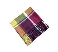 FUSHENGTER Schal Mütze Damen Halstuch Herren Schals Poncho Herbst Und Winter Männer Und Frauen Liebhaber Quaste Halskette Großer Karierter Schal Schal 17