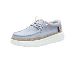 Fusion Mokassins Schnürer für Damen, blau, Größe 40 EU