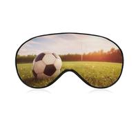 Fußball-Augenmaske, seitliche Schlafmaske, leichte Augenbinde, Nasenpolster und elastisches Band für Kinder, Damen und Herren