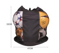 Fußball-Netztasche mit Kordelzug und verstellbaren Trägern für einfachen Zugriff auf Sportausrüstung (S-Umhängetasche)