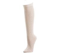 FussFreunde 3 Paar Damen Trachtensocken, Modell Heidi, Trachtenstrümpfe, Trachtensöckchen mit ANTI-LOCH-GARANTIE (39-42, Kniestrümpfe Weiß)