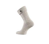 FussFreunde Trachtensocken 1 Paar Unisex mit Edelweiß-Pin, Socken zur Lederhose Umschlag Baumwolle Leinen Oktoberfest Anti-Loch-Garantie