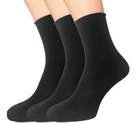FußGut Feinsöckchen 3 Paar Einheitsgröße schwarz
