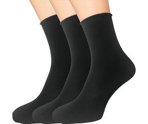 FußGut Feinsöckchen 3 Paar Einheitsgröße schwarz