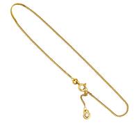 Fußkettchen Fußkette 333 Gold Gelbgold 2 Zirkonia 25 cm Federring