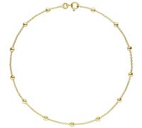 Fußkettchen Fußkette 333 Gold Gelbgold 25 cm Goldkette Federring