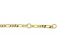 Fußkette ADELIA´S "Damen Goldschmuck 333 Gold Figaro Fußkettchen 25 cm", gold, Fußketten, Damen, Gold, 25 cm 333 Gold Goldschmuck für Damen (53364531-0) gold