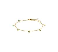 Amor Fußkette für Damen, Edelstahl, Zirkonia (synth.)