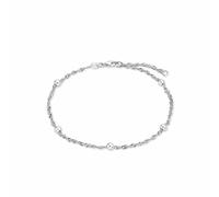 Amor Fußkette 2017452 – Singapurkette Kügelchen 925 Sterling Silber Damen 25 cm mit Geschenkbox