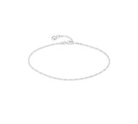 Fußkette BRUNO BANANI "Schmuck Geschenk Silber 925 Körperschmuck Figarokette Herz", silber (silberfarben), Fußketten, Damen, Silber 925 (Sterlingsilber), Made in Germany (88022352-0) silberfarben