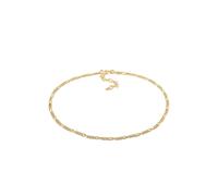 Fußkette ELLI "Figaro Fußkettchen Basic 925 Silber" Gr. 22, gold, Fußketten, Damen, 22cm, Silber 925 (Sterlingsilber), Fußkette (46408136-22)