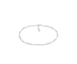 Fußkette ELLI "Fußkette mit Kugeln Zeitlos Schmuck Geschenk 925 Silber" Gr. 22, silber, Fußketten, Damen, 22cm, Silber 925 (Sterlingsilber) (62461018-22) silber