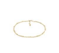 Fußkette ELLI "Fußkette mit Kugeln Zeitlos Schmuck Geschenk 925 Silber" Gr. 25, gold, Fußketten, Damen, 2,5cm, Silber 925 (Sterlingsilber) (12733330-25) gold