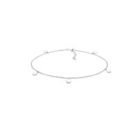 Fußkette ELLI "Fußkette mit Plättchen Sommer 925er Silber" Gr. 22, silber, Fußketten, Damen, 22cm, Silber 925 (Sterlingsilber) (33256967-22) silber