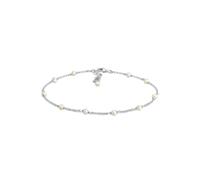 Fußkette ELLI "Fußkette mit Süßwasserzuchtperle 925 Silber", silber, Fußketten, Damen, 22cm (21127906-0) silber