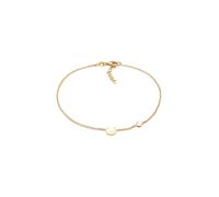 Elli Halbmond Astro Mondstein 925 Silber goldfarben Damen