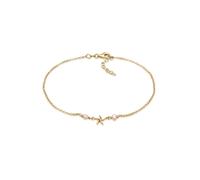 Fußkette ELLI "Seestern Süßwasserperle Mode 925er Silber", gold, Fußketten, Damen, 22cm, Silber 925 (Sterlingsilber) (45409627-0) gold