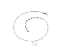 Fußkette ENGELSRUFER "HERZ", silber (silberfarben), Fußketten, Damen, Silber 925 (Sterlingsilber), Fußkette (58171563-0)