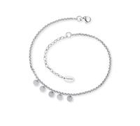 Fußkette ENGELSRUFER "Luna", silber (edelstahlfarben), Fußketten, Damen, Edelstahl (99853357-0) edelstahlfarben