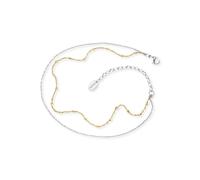 Fußkette ENGELSRUFER "Twin Moonlight Bicolor", gold (edelstahlfarben, gelbgoldfarben), Fußketten, Damen, Edelstahl (98445050-0) edelstahlfarben, gelbgoldfarben