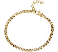 Fußkette FIRETTI "Schmuck Geschenk Edelstahl Fußschmuck Venezianerkette Color", gold (gelbgoldfarben), Fußketten, Damen, Edelstahl (95521660-0) gelbgoldfarben