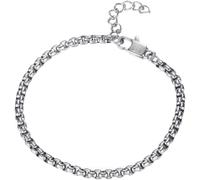 Fußkette FIRETTI "Schmuck Geschenk Edelstahl Fußschmuck Venezianerkette Color", silber (edelstahlfarben), Fußketten, Damen, Edelstahl (74196032-0) edelstahlfarben