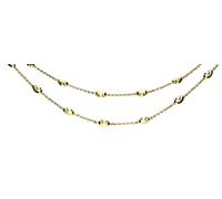 Fußkette FIRETTI "Schmuck Geschenk Silber 925 Körperschmuck Ankerkette ovale Elemente", gelbgoldfarben, Fußketten, Damen, Silber 925 (Sterlingsilber) (65206223-0) gelbgoldfarben