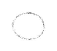 Fußkette FIRETTI "Schmuck Geschenk Silber 925 Körperschmuck Fantasie Herzen Liebe", silber (silberfarben), Fußketten, Damen, Silber 925 (Sterlingsilber) (771660-0) silberfarben