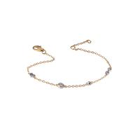 Fußkette FIRETTI "Schmuck Geschenk Silber 925 Körperschmuck Herz/Infinity Ankerkette", gelb (gelbgoldfarben, silberfarben, kristallweiß, kristallweiß), Fußketten, Damen, Silber 925 (Sterlingsilber), m