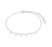 Fußkette für Damen mit Travel-Schriftzug