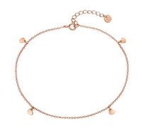 Fußkette GLANZSTÜCKE MÜNCHEN "GSM490", rosa (roségold), Fußketten, Damen, Silber 925 (Sterlingsilber), aus Sterling Silber (41184458-0) roségold